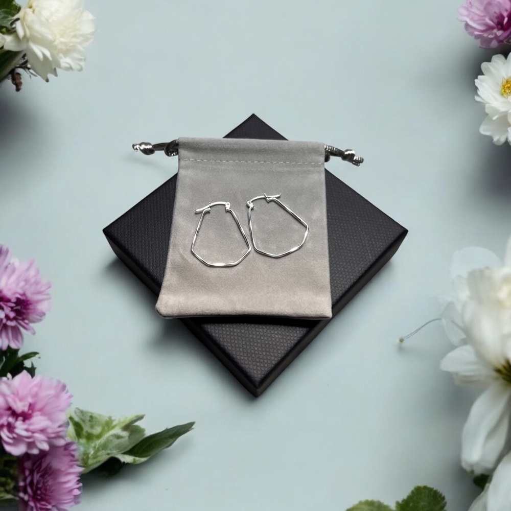 Silver Hoop Earrings